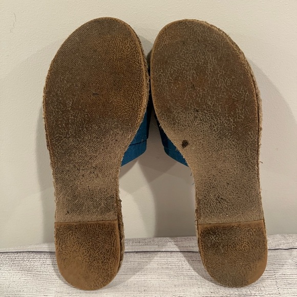 OLIVIA MILLER Women's Blue Knotted Slide Sandals/suze 9 - Picture 8 of 10
